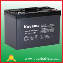 Batterie profonde de gel de cycle de 12V 90ah pour le véhicule récréatif / RV